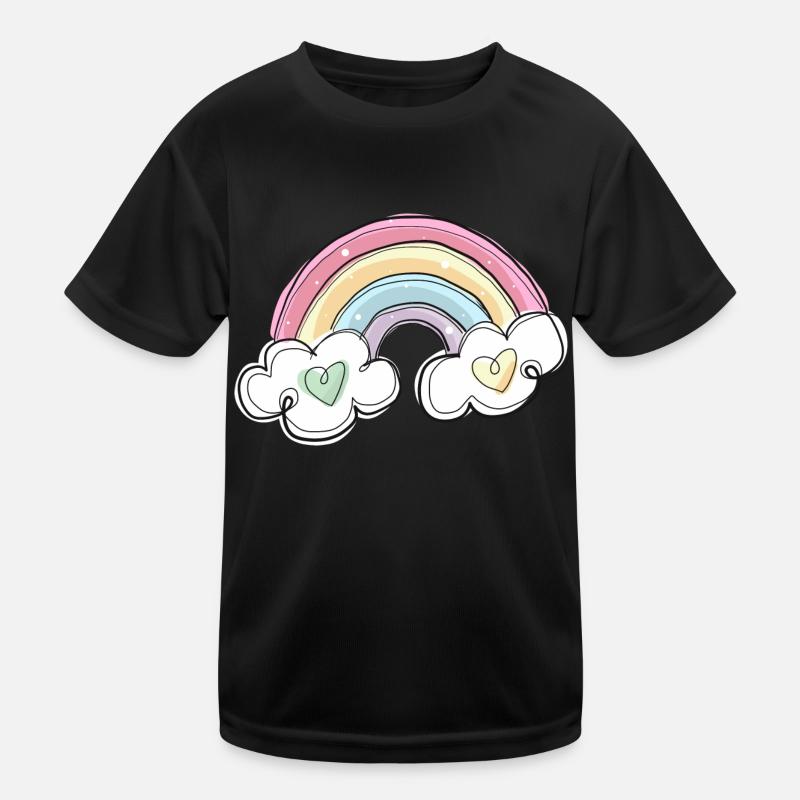REGENBOGEN Kinder Funktions-T-Shirt