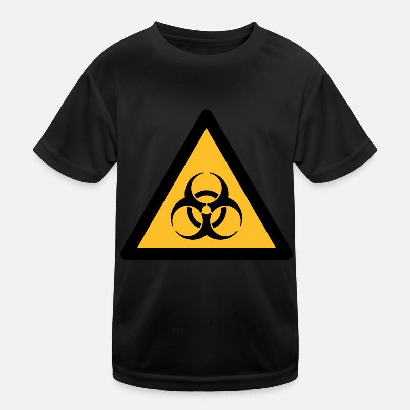 Gefahrensymbol - Biohazard (2-farbig) Kinder Funktions-T-Shirt