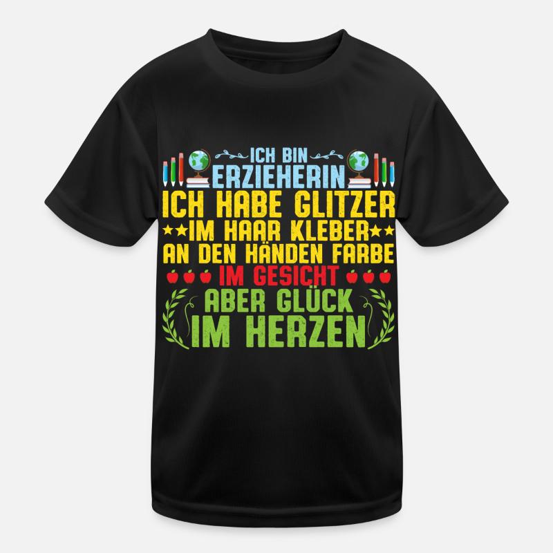 Ich bin Erzieherin im Kindergarten Kinder Funktions-T-Shirt