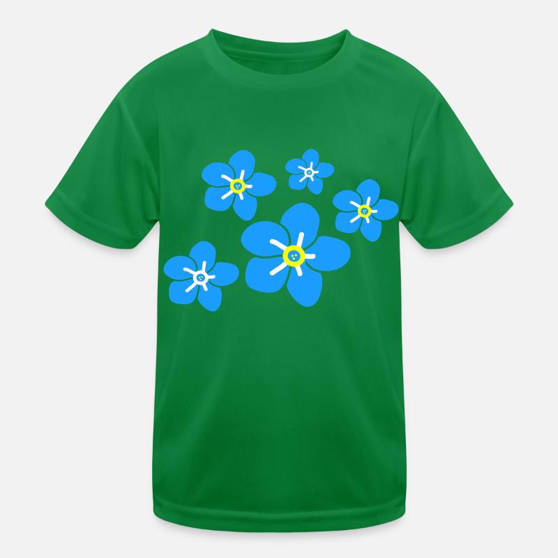 Forget me not flower2 Kids Functional T-Shirt