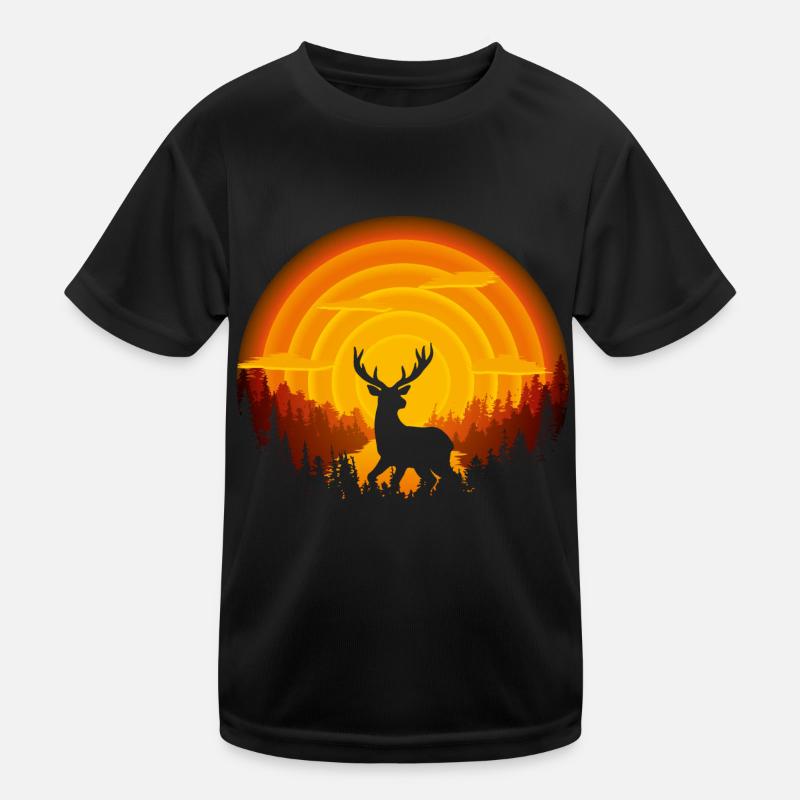 Hjorte skygge Funktionsshirt til børn