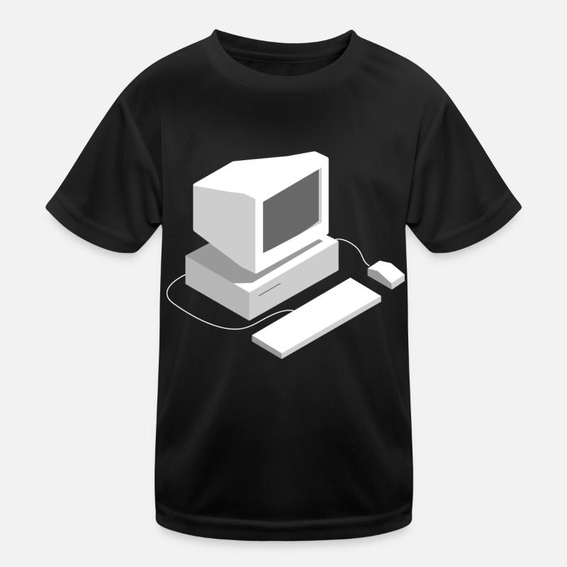 Retro Computer Gamer Lan Party Programmierer Spiel Kinder Funktions-T-Shirt