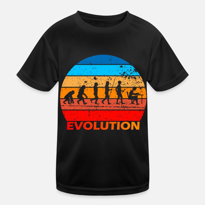 Evolution von IT EDV Informatik Computer Nerds Kinder Funktions-T-Shirt