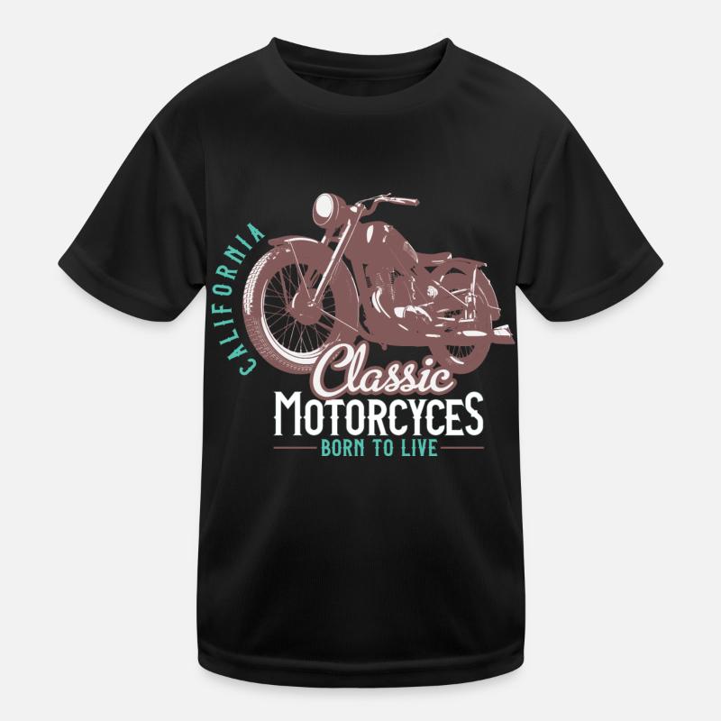 Biker, Motorradfahrer Kinder Funktions-T-Shirt