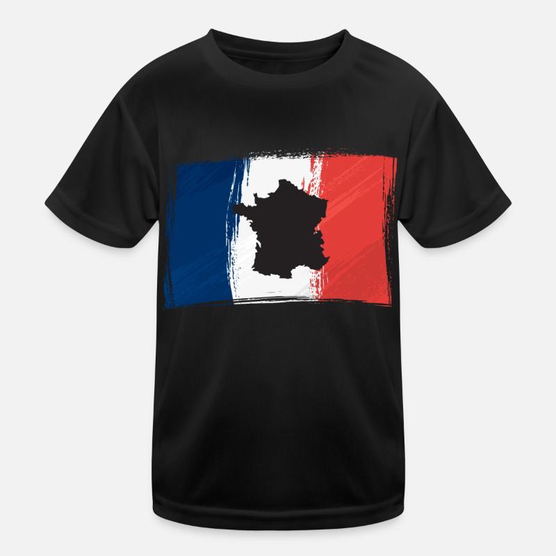 Frankreich Kinder Funktions-T-Shirt