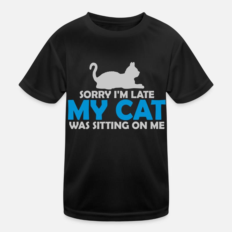 sorry cat was sitting Kids Functional T-Shirt