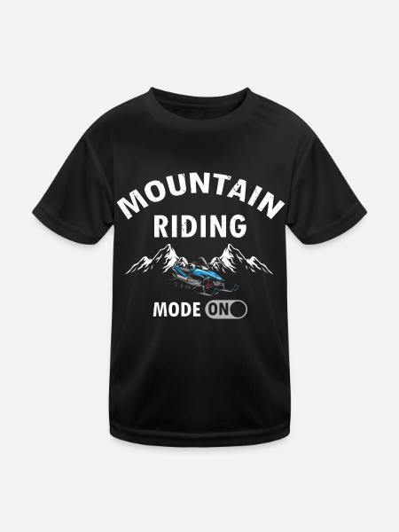 Motoneige et Skidoo Design - T-shirt sport Enfant - noir - Devant