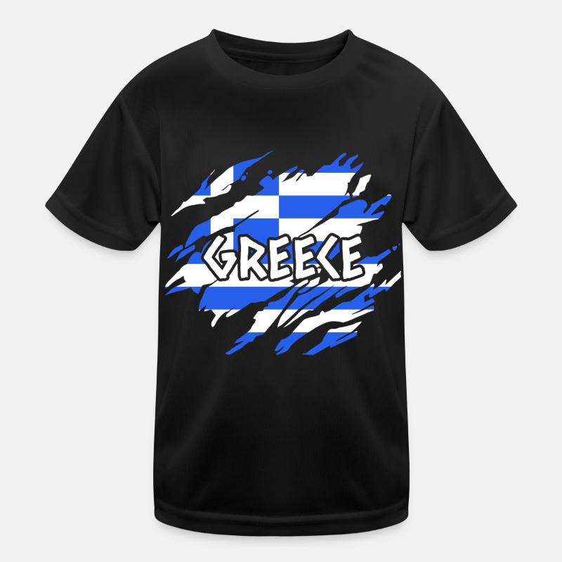 Drapeau grec T-shirt sport Enfant