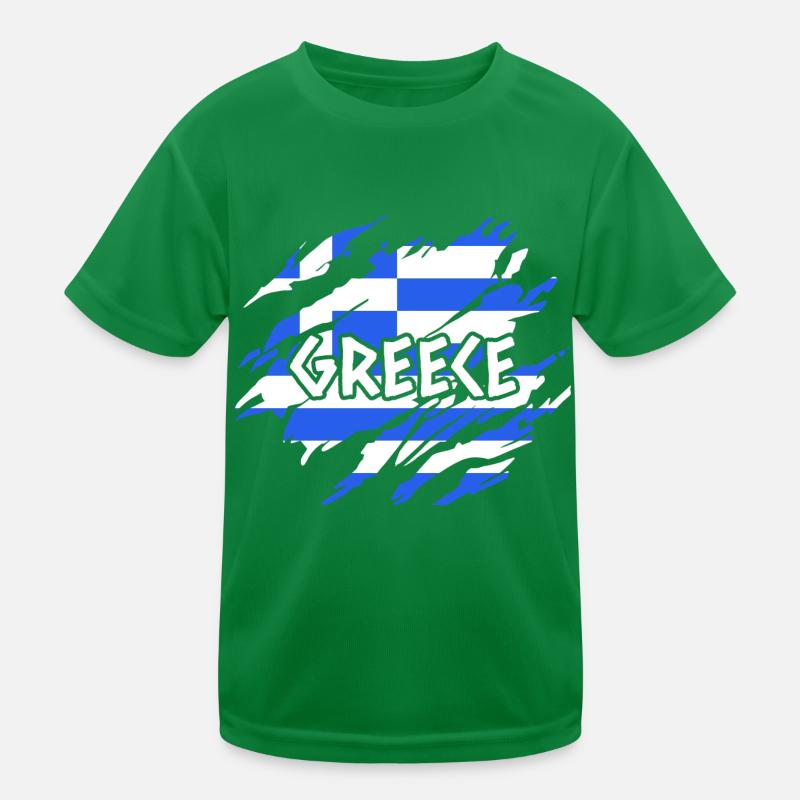 Drapeau grec T-shirt sport Enfant