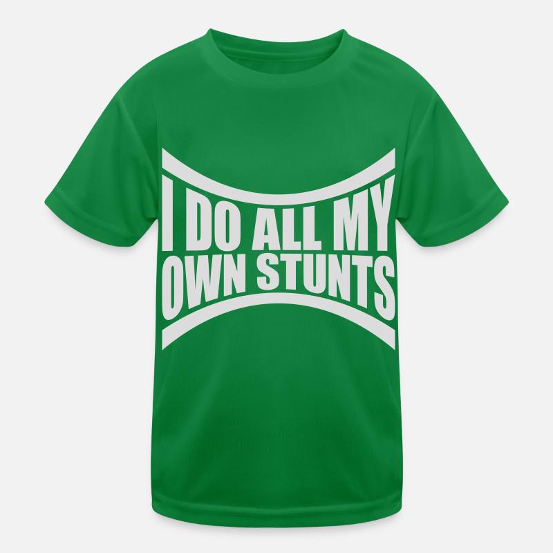 all my own stunts Kids Functional T-Shirt