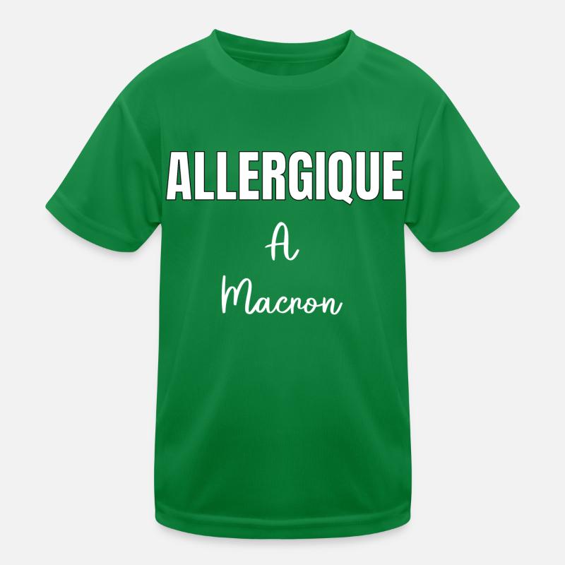 Allergique à Macron T-shirt sport Enfant
