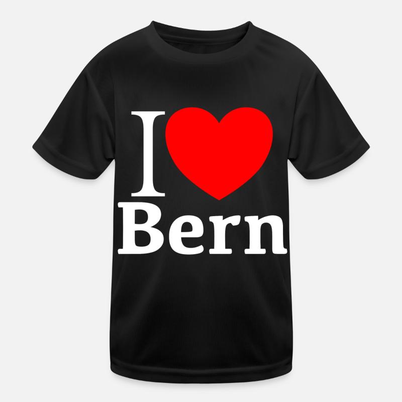 i love Bern Kinder Funktions-T-Shirt