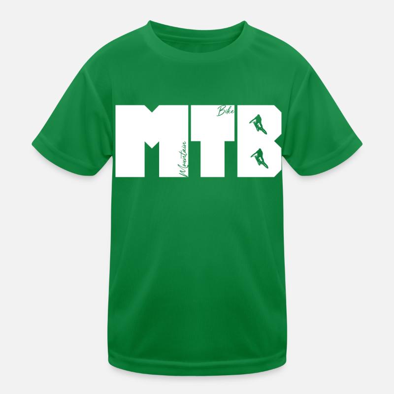 MTB Schriftzug Kinder Funktions-T-Shirt