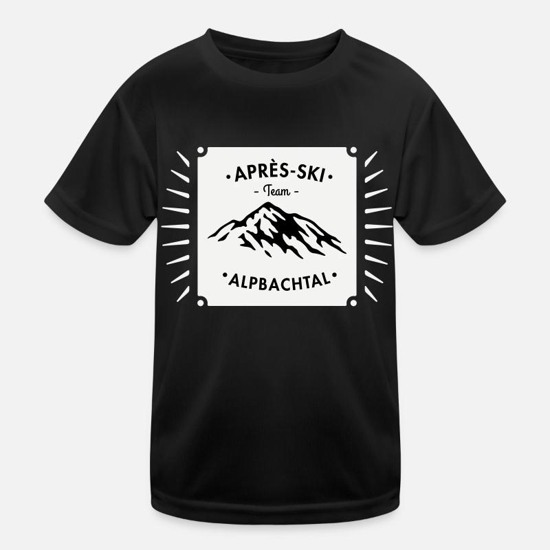 Après-Ski ALPBACH - Kinder Funktions-T-Shirt - Schwarz