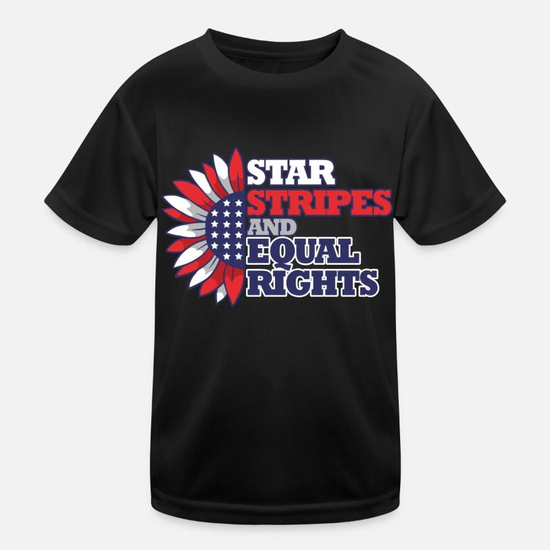 Rayures étoilées et égalité T-shirt sport Enfant
