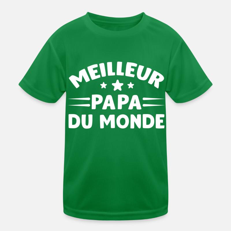 Meilleur Papa du Monde T-shirt sport Enfant