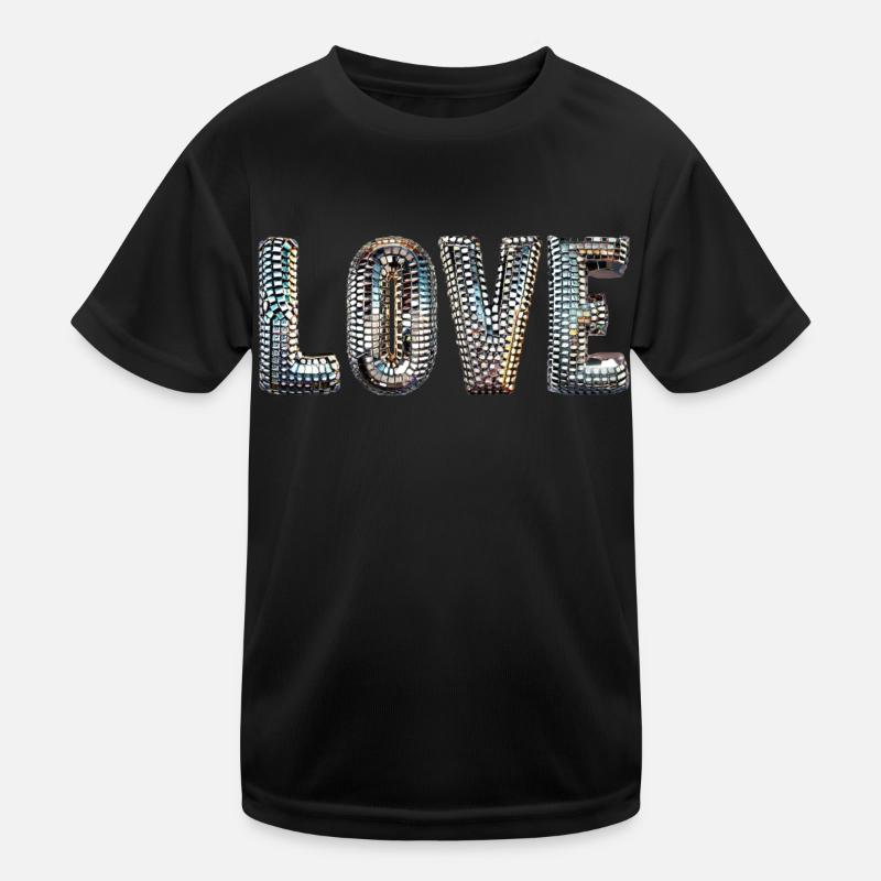 Disco Liebe Kinder Funktions-T-Shirt