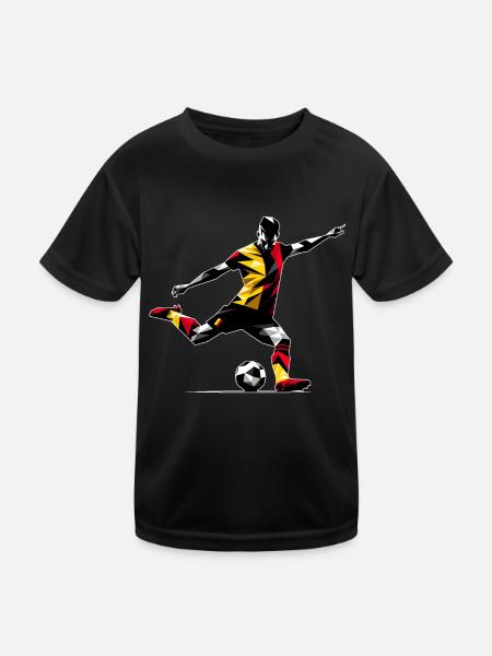 Soccer Belgium - Kids Functional T-Shirt - black