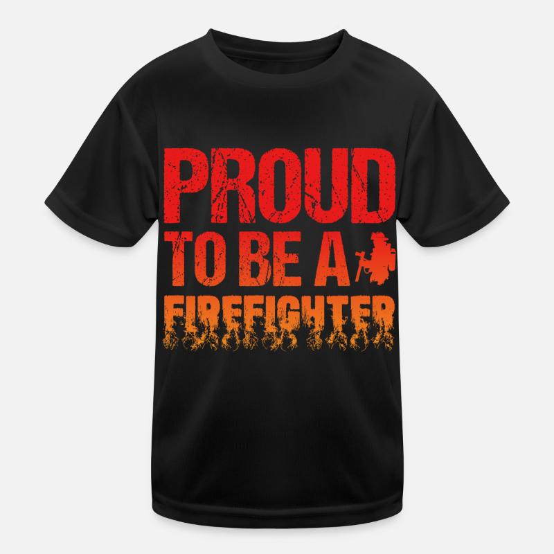 Fier d’être pompier T-shirt sport Enfant