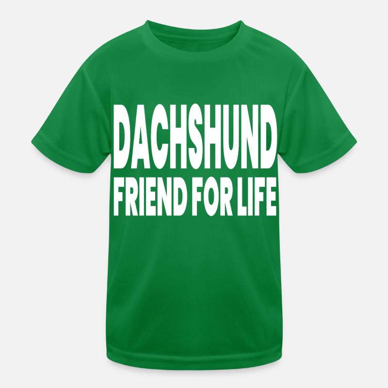 Dackel Kinder Funktions-T-Shirt