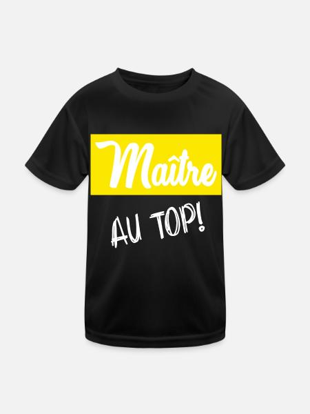 MASTER. MASTER. HUMOR - Kids Functional T-Shirt - black - Front