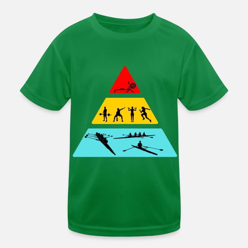 Pyramide alimentaire amusante pour les rameurs T-shirt sport Enfant
