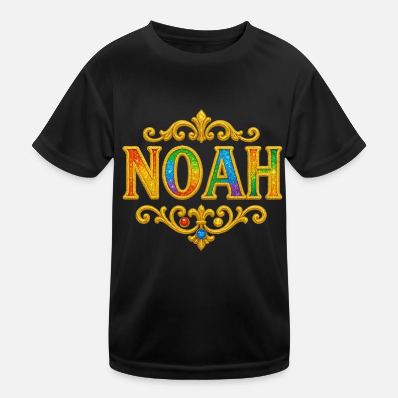 NOAH Glitter Gold Sequins Kids Functional T-Shirt