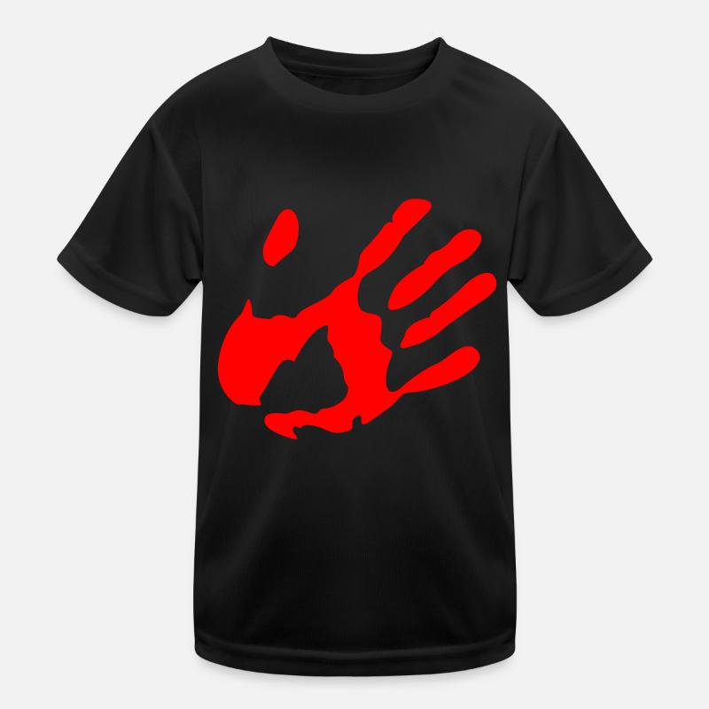 trace de main T-shirt sport Enfant