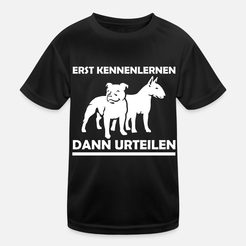 (130) Staff Bull & Bull Terrier Kids Functional T-Shirt
