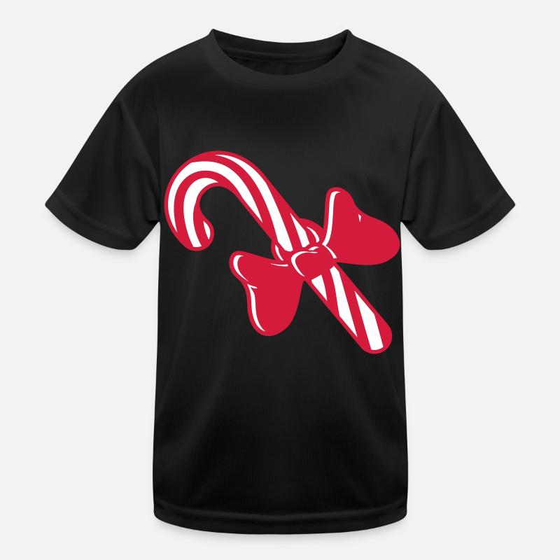 sweets gift christmas candy cane yummy Kids Functional T-Shirt