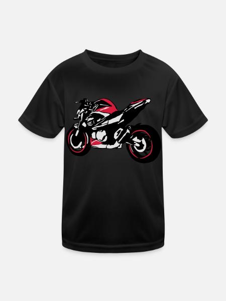 Nu moto Bike - T-shirt sport Enfant - noir - Devant