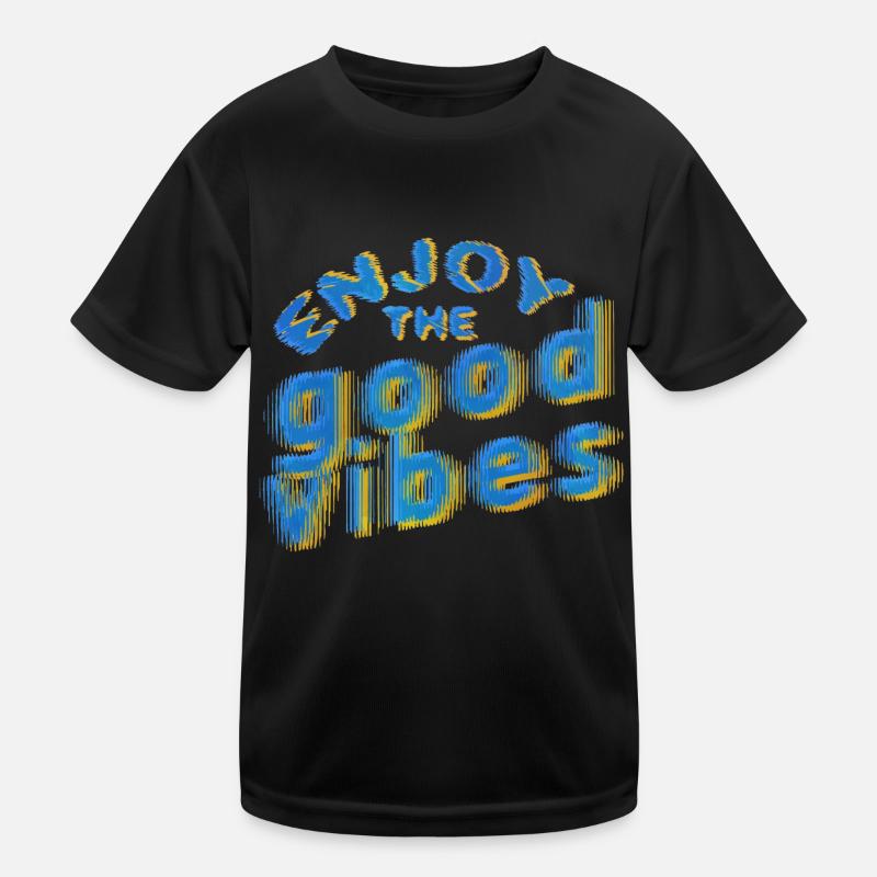 Good Vibes (Schriftzug) 02 Kinder Funktions-T-Shirt