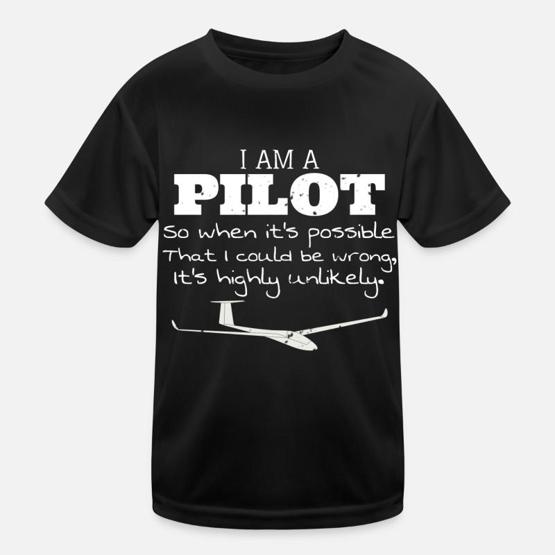 I'm a Pilot Glider Pilot Funny Quote Kids Functional T-Shirt