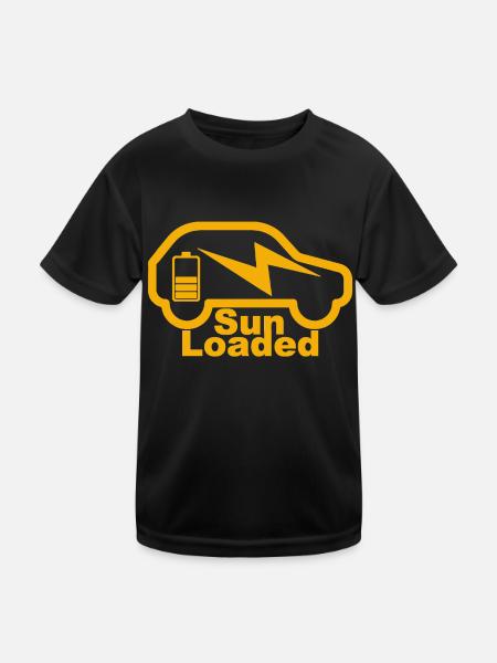 e-auto, e-mobilität,elektro-auto, zoe, EV-driver, - Kinder Funktions-T-Shirt - Schwarz - Vorne