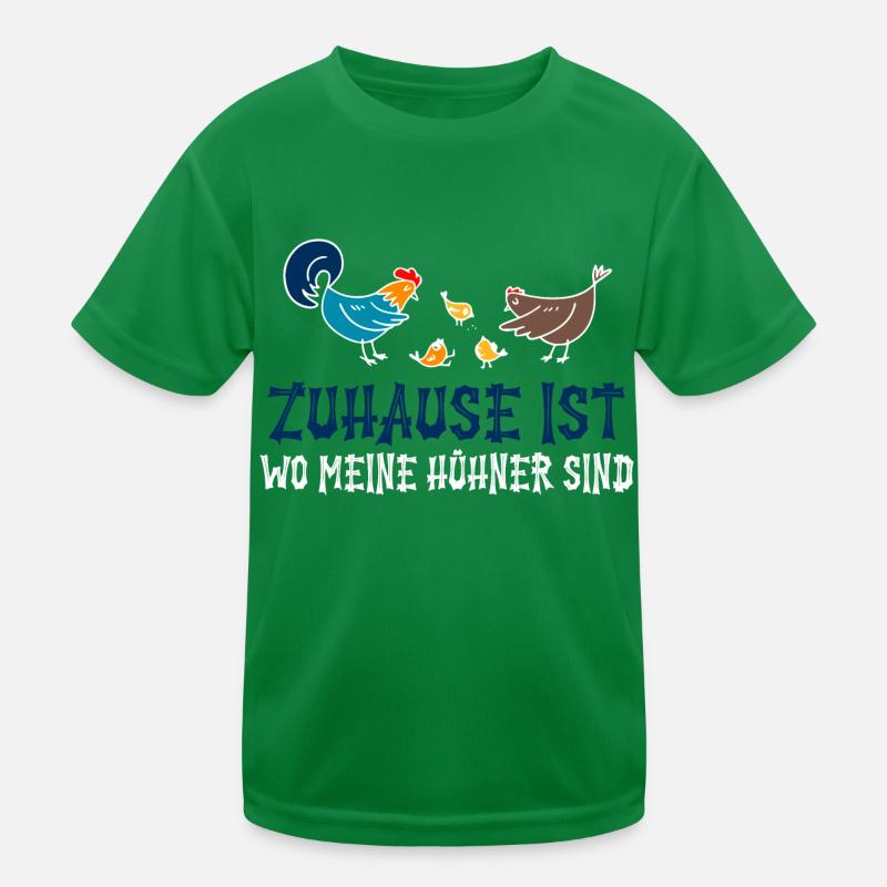 Zuhause ist Bauer Landleben Traktor Geschenk Kinder Funktions-T-Shirt