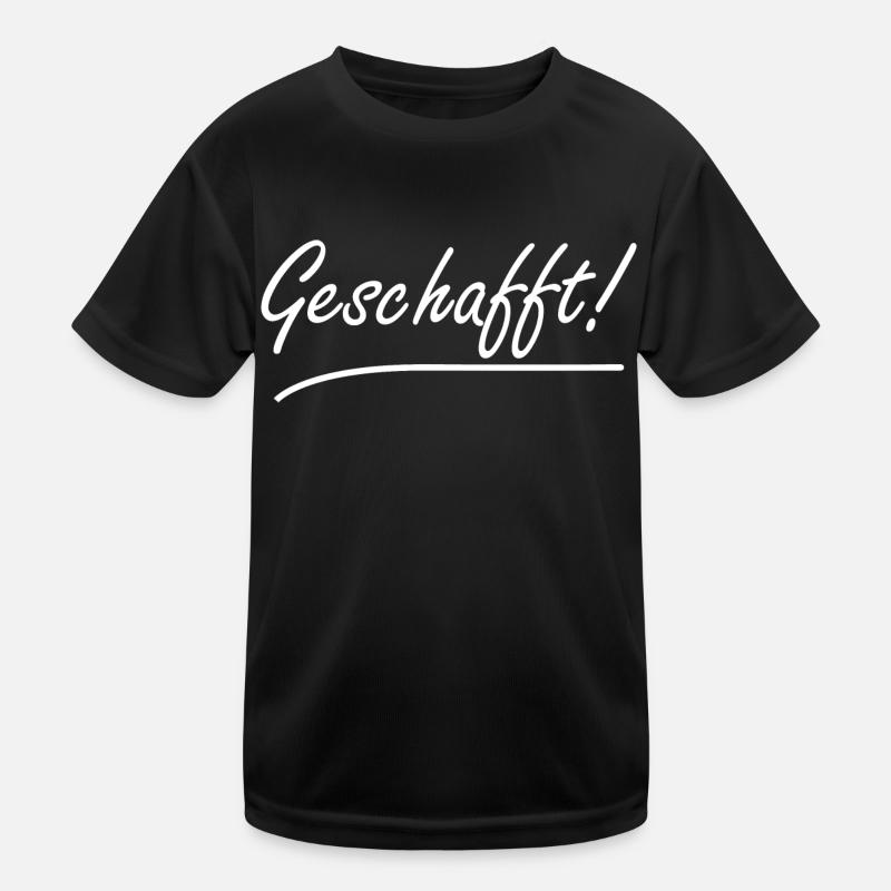 Geschafft Bachelor Abschluss Certified Geschenk Kinder Funktions-T-Shirt