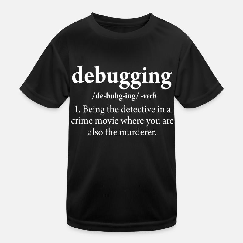 Ingénieur logiciel de code de définition de débogage T-shirt sport Enfant
