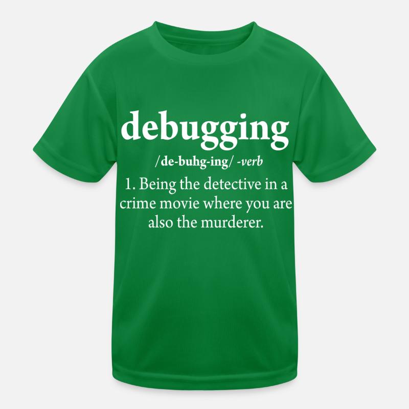 Ingénieur logiciel de code de définition de débogage T-shirt sport Enfant