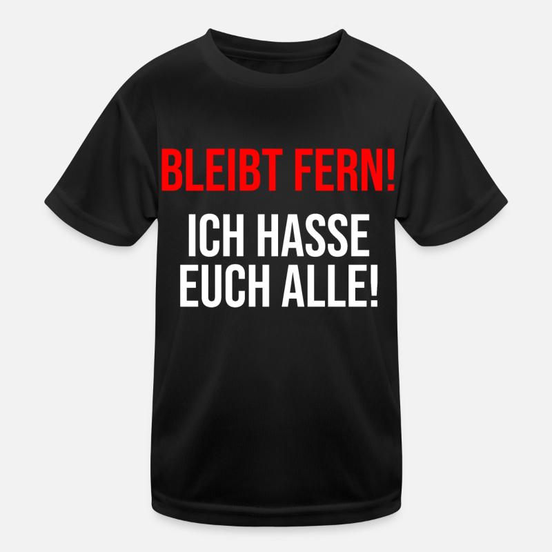 ich hasse Menschen Kinder Funktions-T-Shirt
