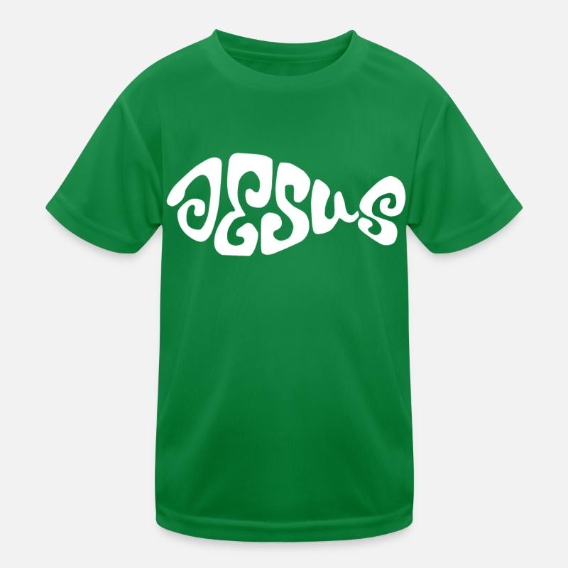 Conception de Jesus Fish. T-shirt sport Enfant