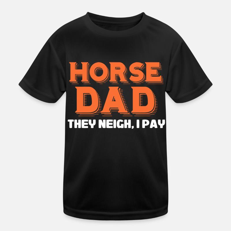 papa cheval Design pour un amateur de blagues T-shirt sport Enfant