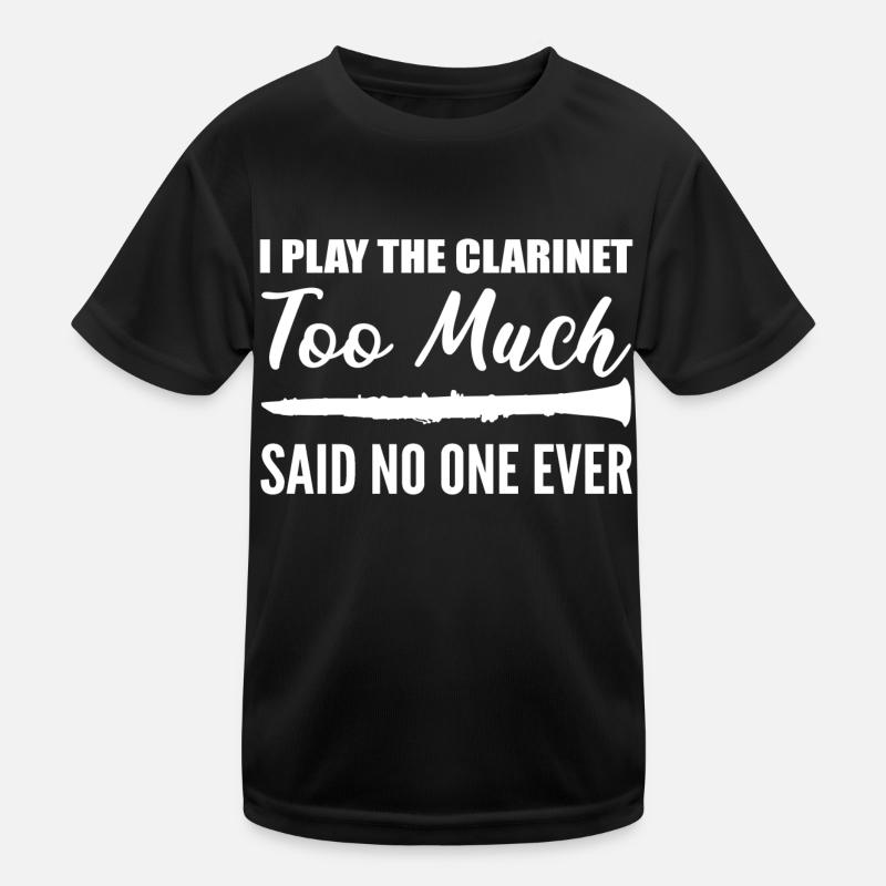 Play the Clarinet Hobbyist Gift Kids Functional T-Shirt