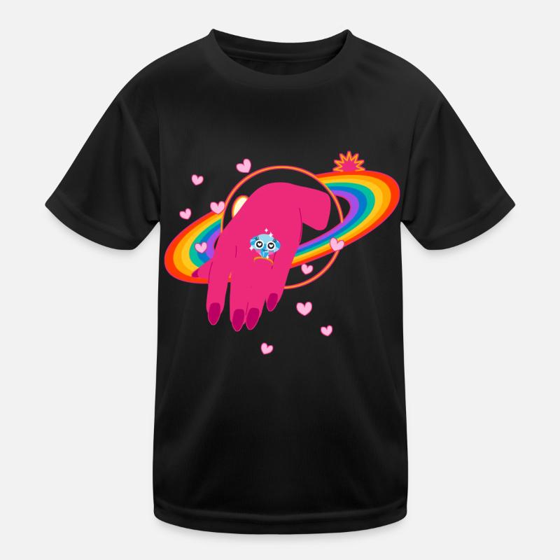 Regenbogen - Diamant Kinder Funktions-T-Shirt