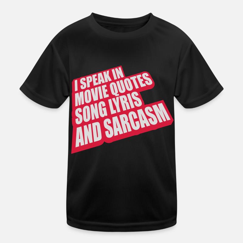 speak lyrics and sarcasm Kids Functional T-Shirt