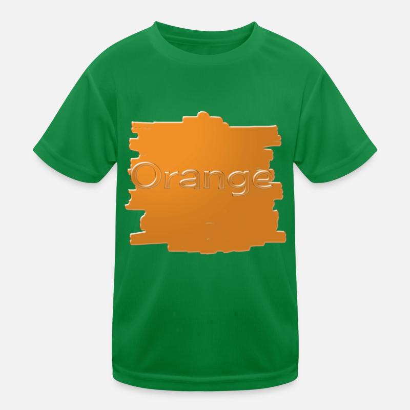Orange Kids Functional T-Shirt