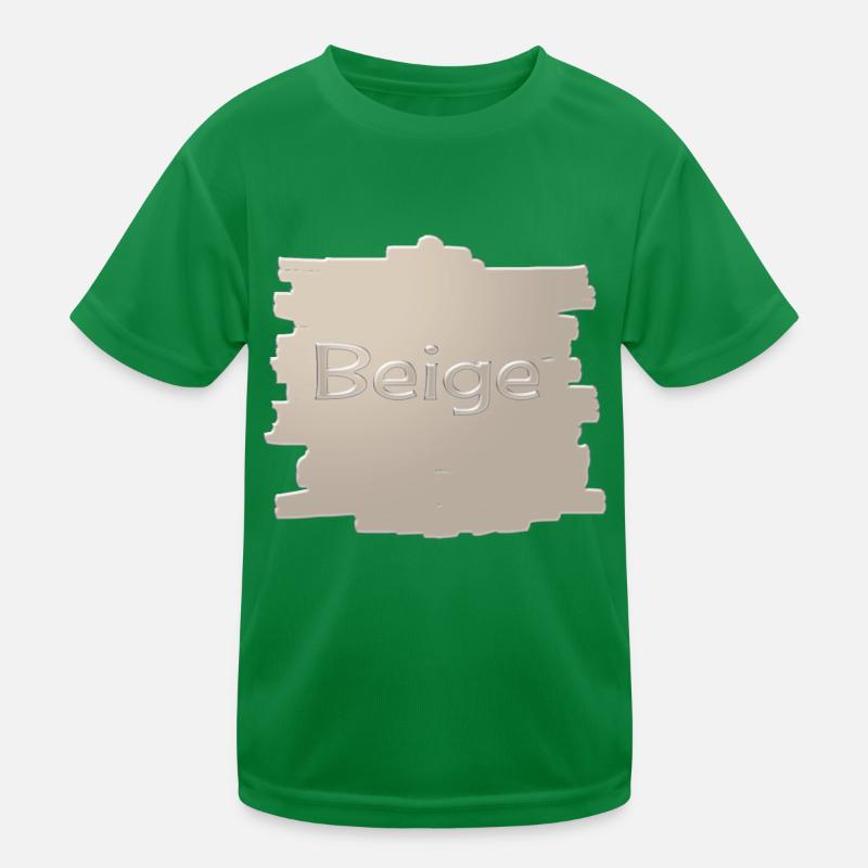 Beige Kids Functional T-Shirt