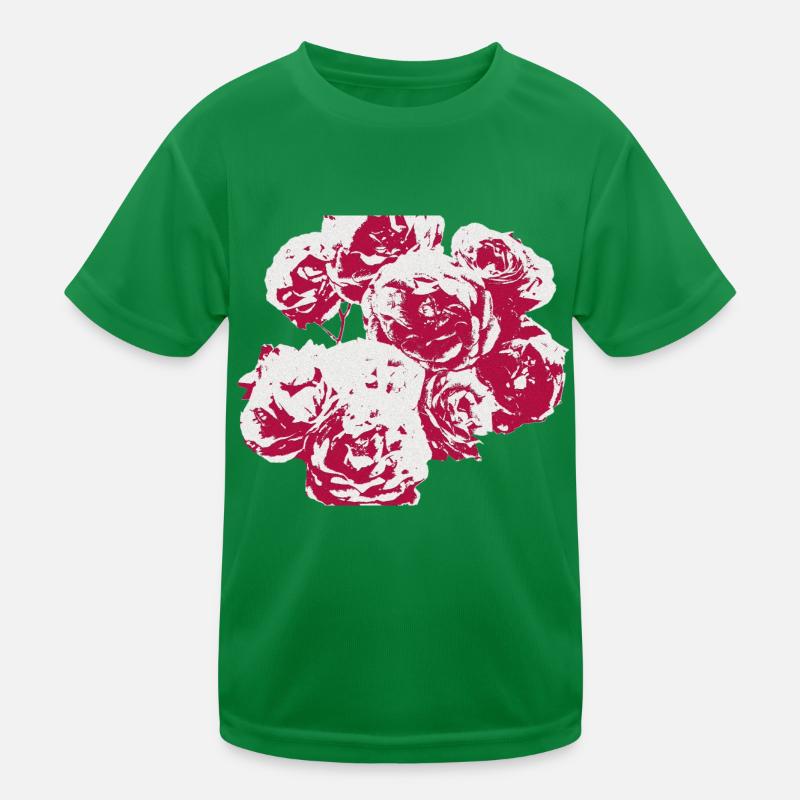 Rosen schattiert Kinder Funktions-T-Shirt