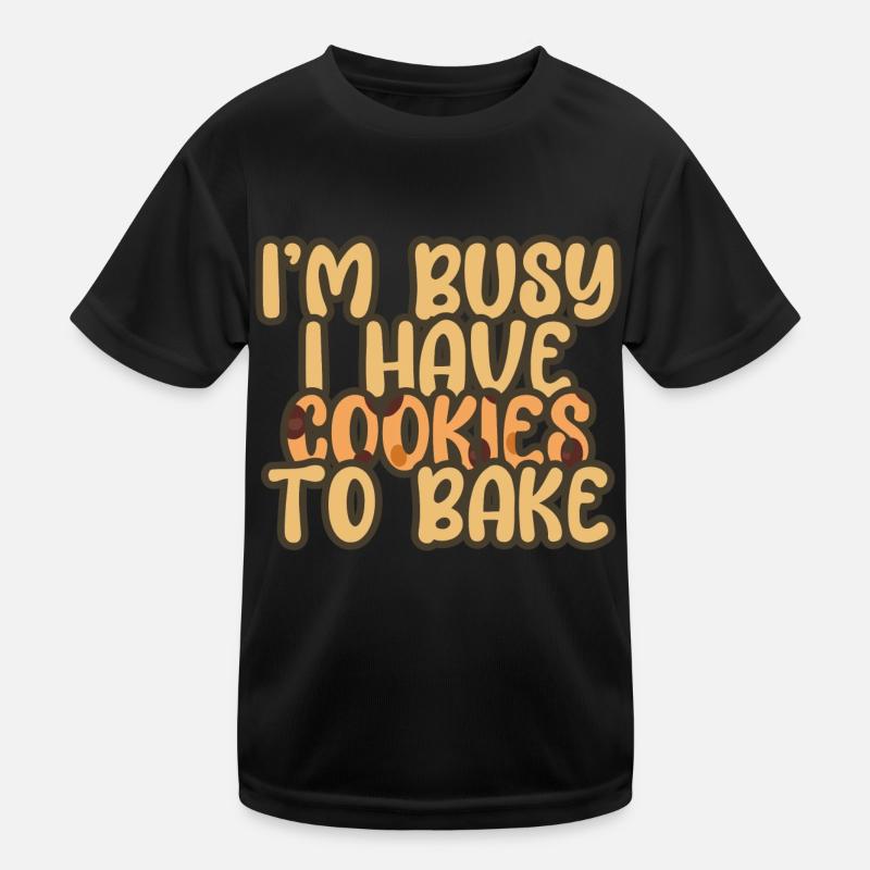 Christmas Chocolate Cookie Baking Kids Functional T-Shirt
