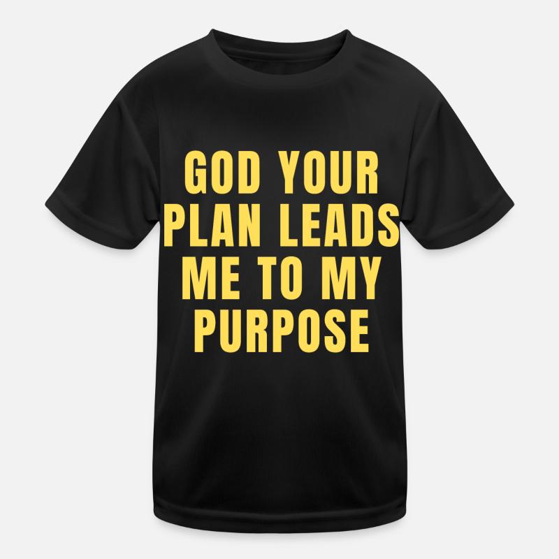 Dieu ton plan me conduit à mon but - Christian T-shirt sport Enfant