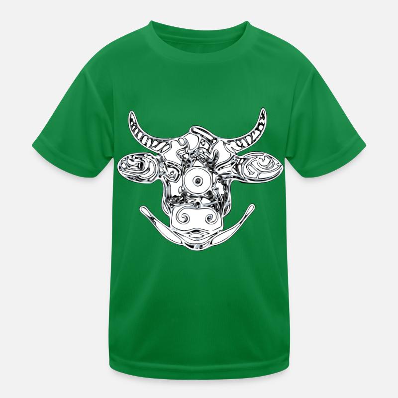 Tête de vache zentangle T-shirt sport Enfant